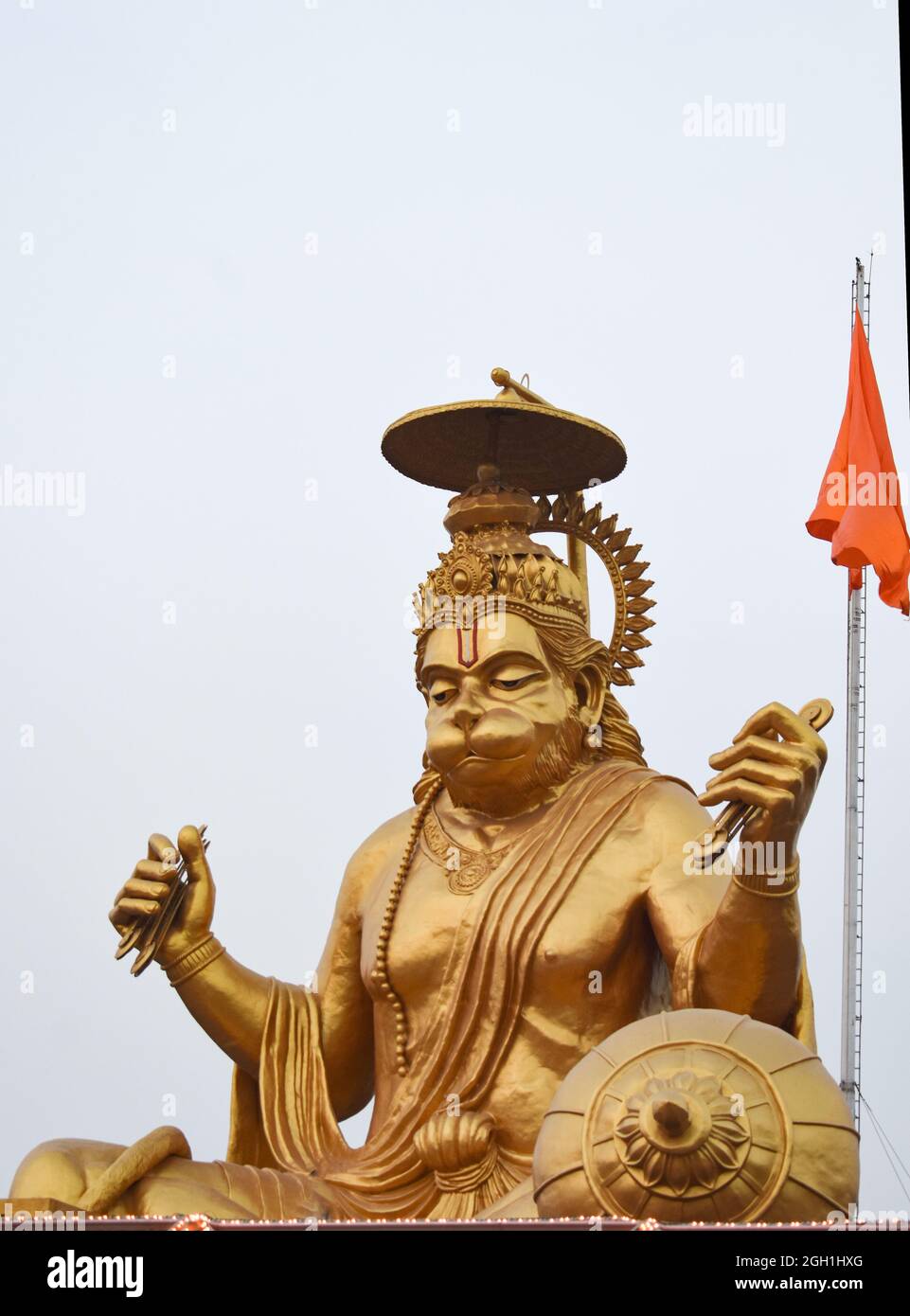 Pitra Parvat Hanuman Statue Indore MP Indien Stockfoto