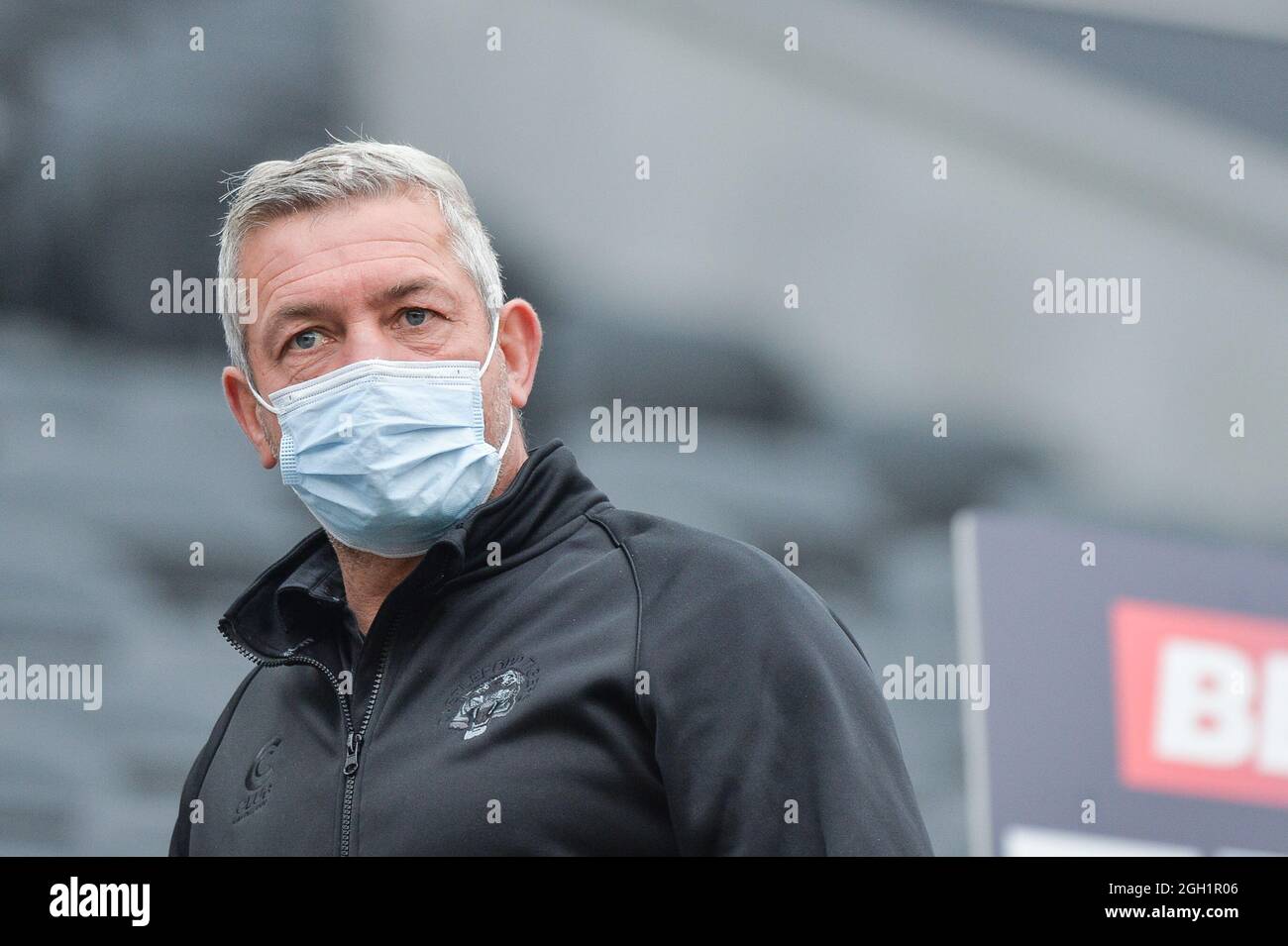 Newcastle, England - 4. September 2021 Daryl Powell, Trainer der Castleford Tigers während des Rugby League Betfred Super League Magic Weekend Castleford Tigers vs Salford Red Devils im St James' Park Stadium, Newcastle, Großbritannien Credit: Dean Williams/Alamy Live News Stockfoto