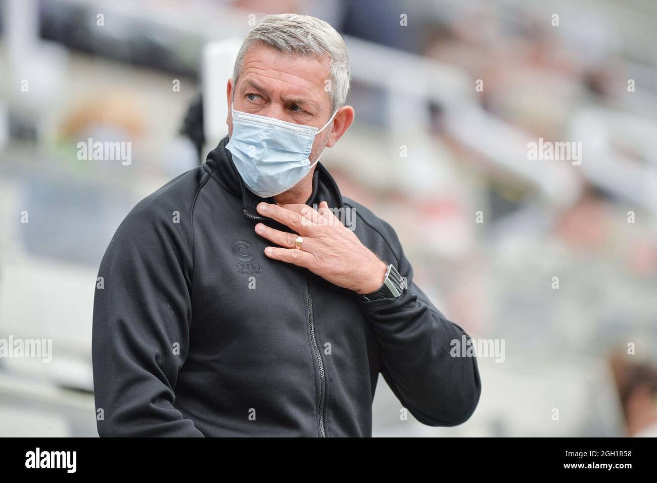 Newcastle, England - 4. September 2021 Daryl Powell, Trainer der Castleford Tigers während des Rugby League Betfred Super League Magic Weekend Castleford Tigers vs Salford Red Devils im St James' Park Stadium, Newcastle, Großbritannien Credit: Dean Williams/Alamy Live News Stockfoto