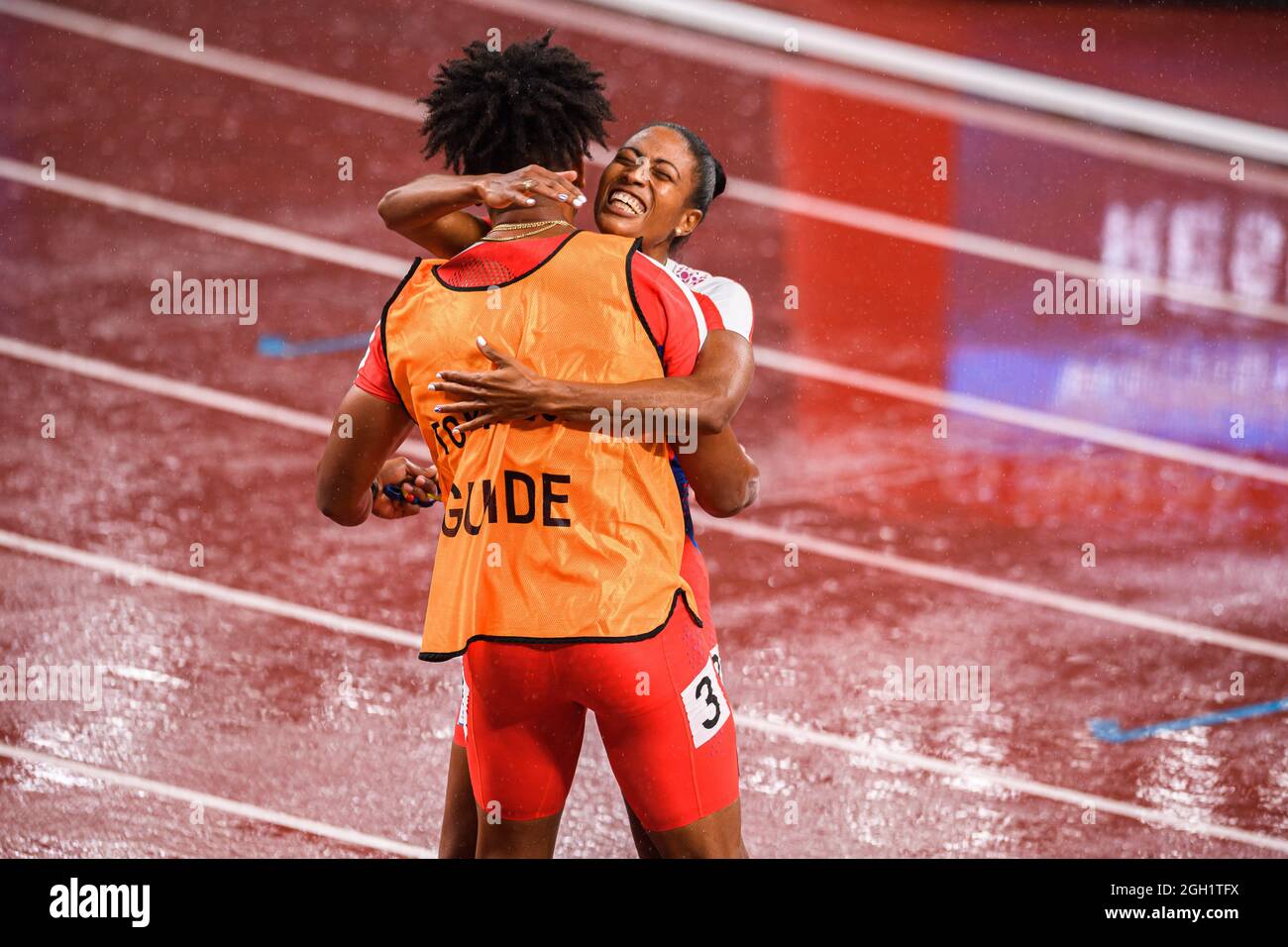 TOKIO, JAPAN. 04. Sep 2021. Während der Leichtathletik-Veranstaltungen - Tokyo 2020 Paralympische Spiele im Olympiastadion am Samstag, 04. September 2021 in TOKIO, JAPAN. Kredit: Taka G Wu/Alamy Live Nachrichten Stockfoto