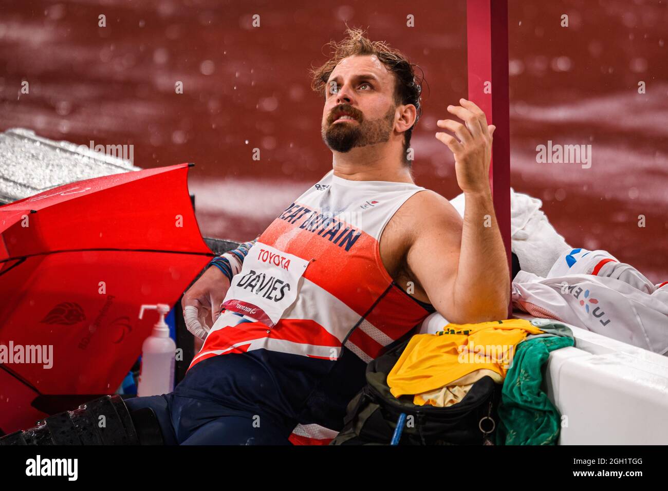 TOKIO, JAPAN. 04. Sep 2021. Während der Leichtathletik-Veranstaltungen - Tokyo 2020 Paralympische Spiele im Olympiastadion am Samstag, 04. September 2021 in TOKIO, JAPAN. Kredit: Taka G Wu/Alamy Live Nachrichten Stockfoto