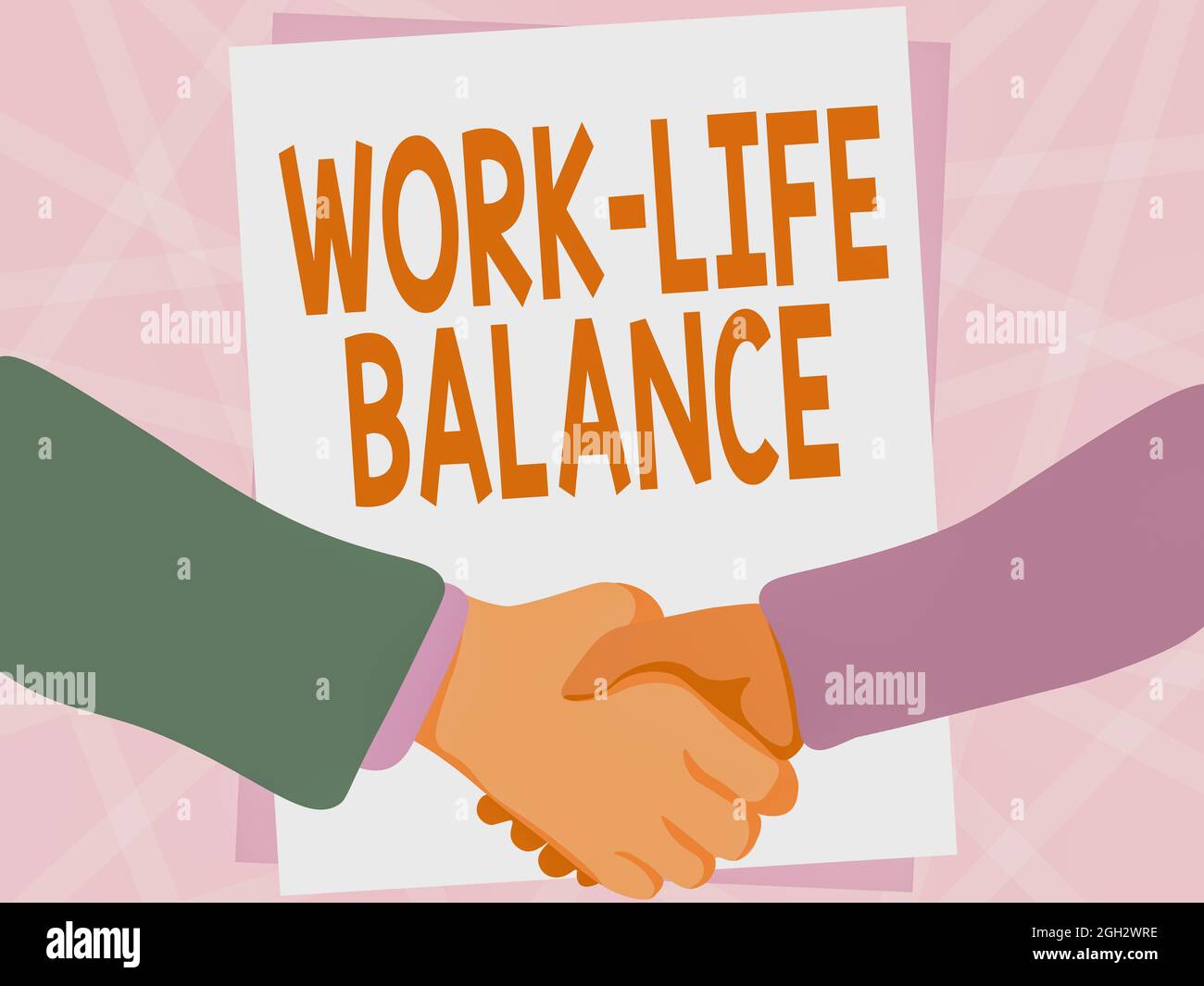 Inspiration zeigt Zeichen Work Life Balance. Geschäftsidee Zeit für ...
