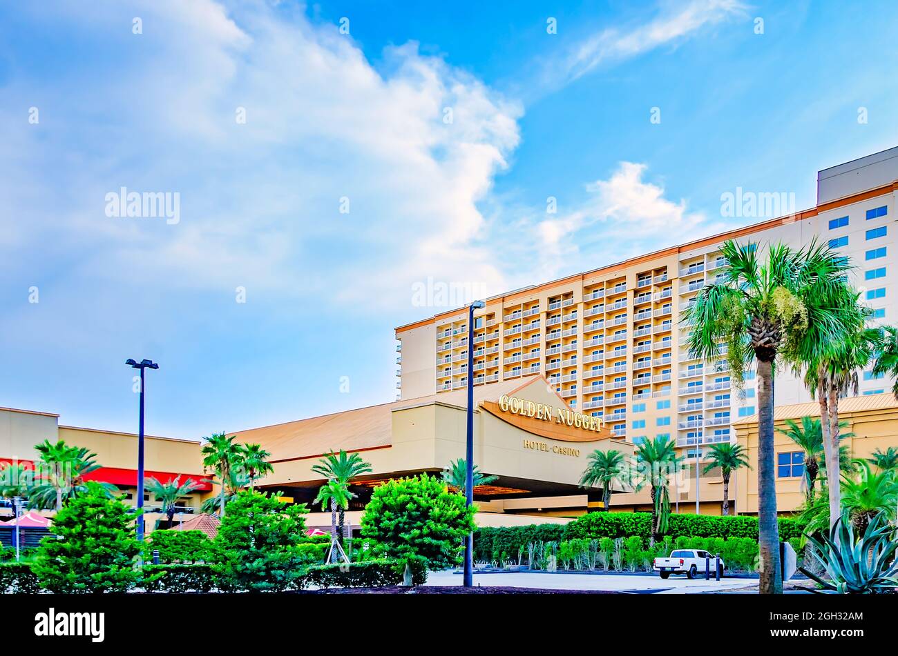 Das Golden Nugget Casino ist am 31. August 2021 in Biloxi, Mississippi, abgebildet. Stockfoto