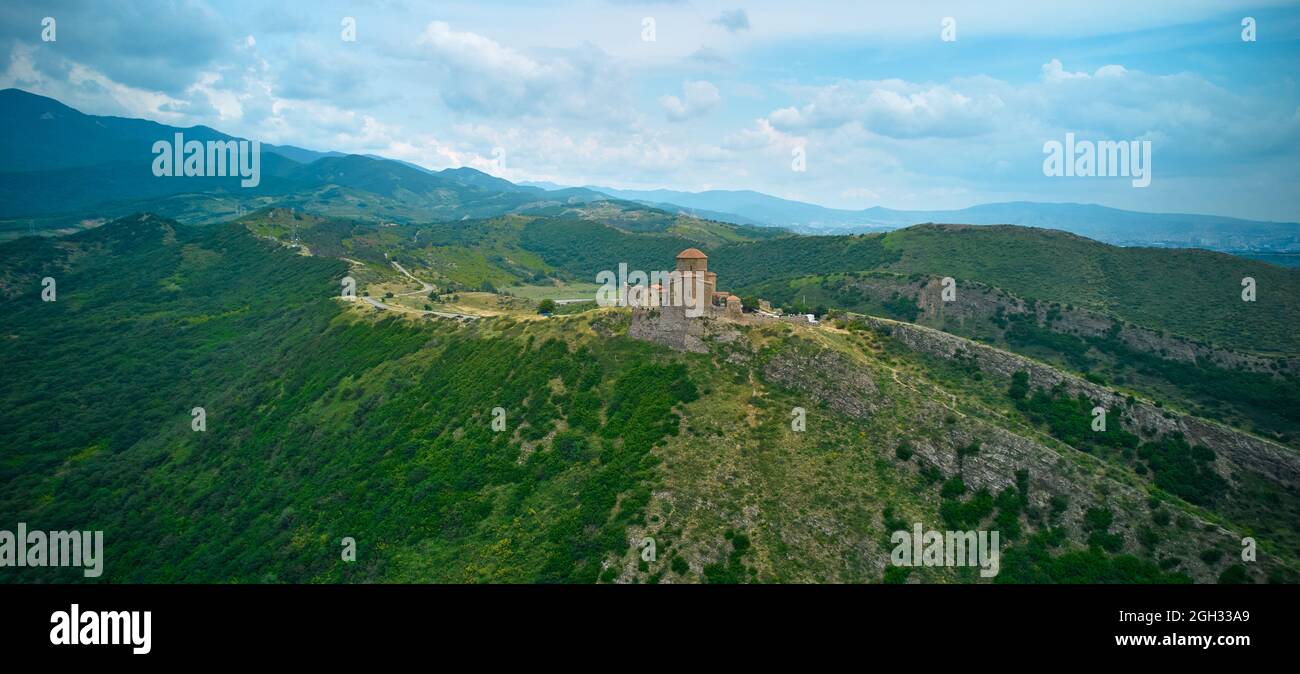 Ein orthodoxes Kloster auf dem Berg Stockfoto