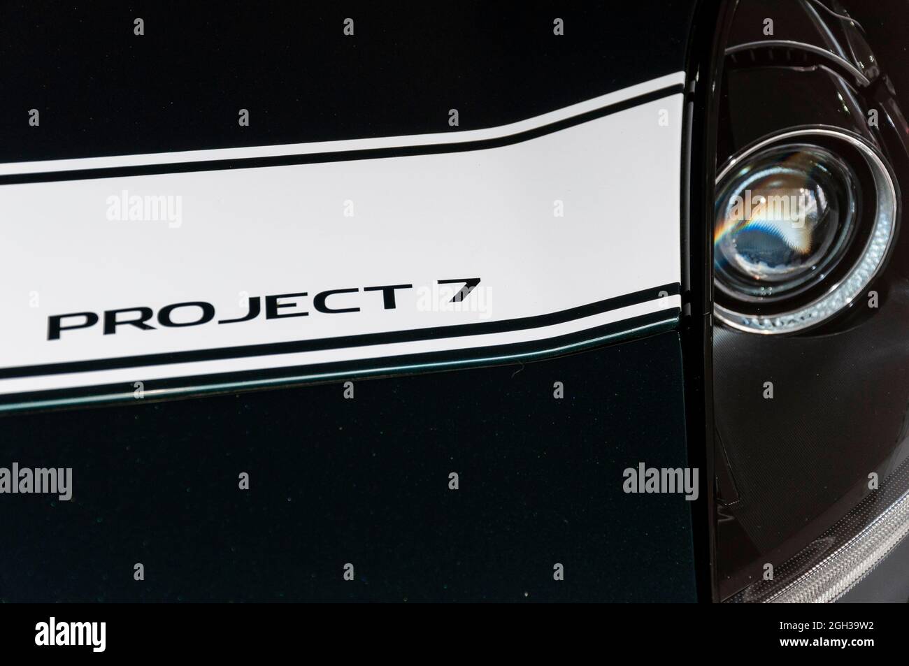 Jaguar F Type Project 7 beim Goodwood Festival of Speed Motorradrennen 2014. Typ X152 Grand Tourer Stockfoto