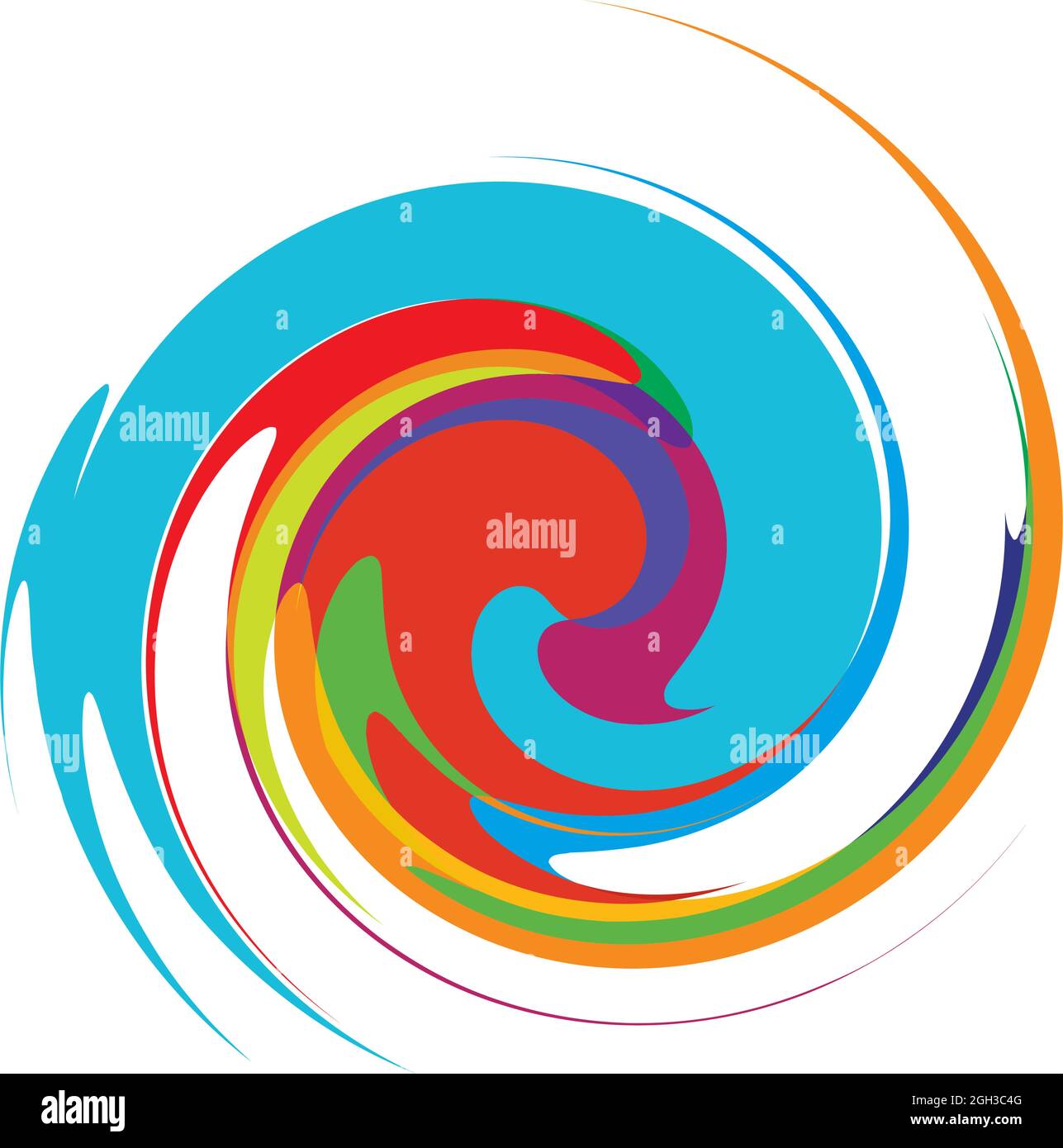 Wellen, Spiralen, Wirbeln, Spiralen. Helix Circular Twirl –  Stock-Vektor-Illustration, Clip-Art-Grafiken Stock-Vektorgrafik - Alamy