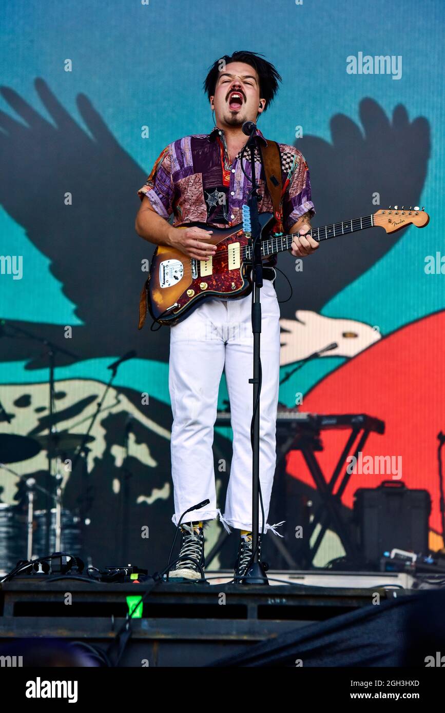 Napa, Kalifornien, 4. September 2021 - Milky Chance Auftritt beim BottleRock Festival 2021. Foto: Ken Howard/Alamy Stockfoto