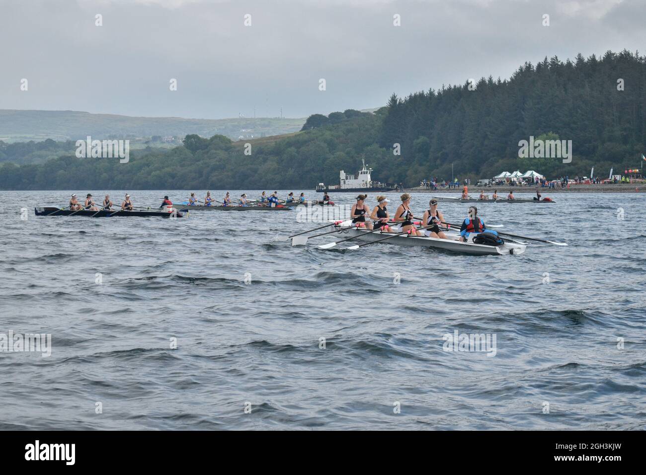 Bantry, West Cork, Irland. September 2021. Der Bantry Rowing Club veranstaltete an diesem Wochenende nationale Offshore-Rudermeisterschaften in Bantry. Kredit: Karlis Dzjamko/Alamy Live Nachrichten Stockfoto