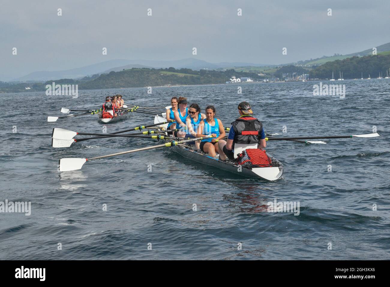 Bantry, West Cork, Irland. September 2021. Der Bantry Rowing Club veranstaltete an diesem Wochenende nationale Offshore-Rudermeisterschaften in Bantry. Kredit: Karlis Dzjamko/Alamy Live Nachrichten Stockfoto