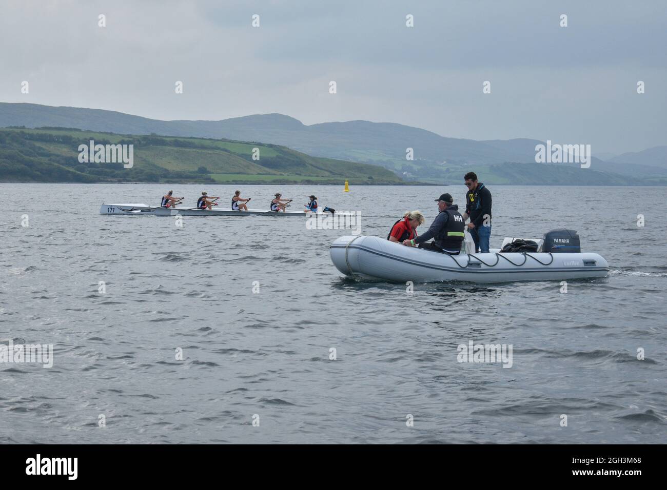 Bantry, West Cork, Irland. September 2021. Der Bantry Rowing Club veranstaltete an diesem Wochenende nationale Offshore-Rudermeisterschaften in Bantry. Kredit: Karlis Dzjamko/Alamy Live Nachrichten Stockfoto