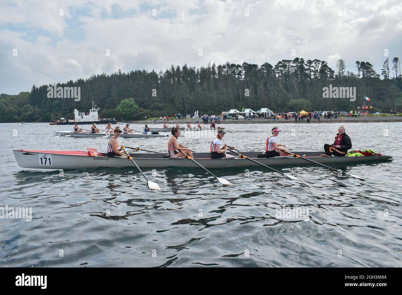 Bantry, West Cork, Irland. September 2021. Der Bantry Rowing Club veranstaltete an diesem Wochenende nationale Offshore-Rudermeisterschaften in Bantry. Kredit: Karlis Dzjamko/Alamy Live Nachrichten Stockfoto