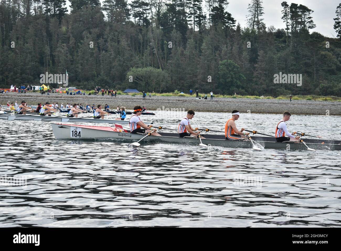 Bantry, West Cork, Irland. September 2021. Der Bantry Rowing Club veranstaltete an diesem Wochenende nationale Offshore-Rudermeisterschaften in Bantry. Kredit: Karlis Dzjamko/Alamy Live Nachrichten Stockfoto