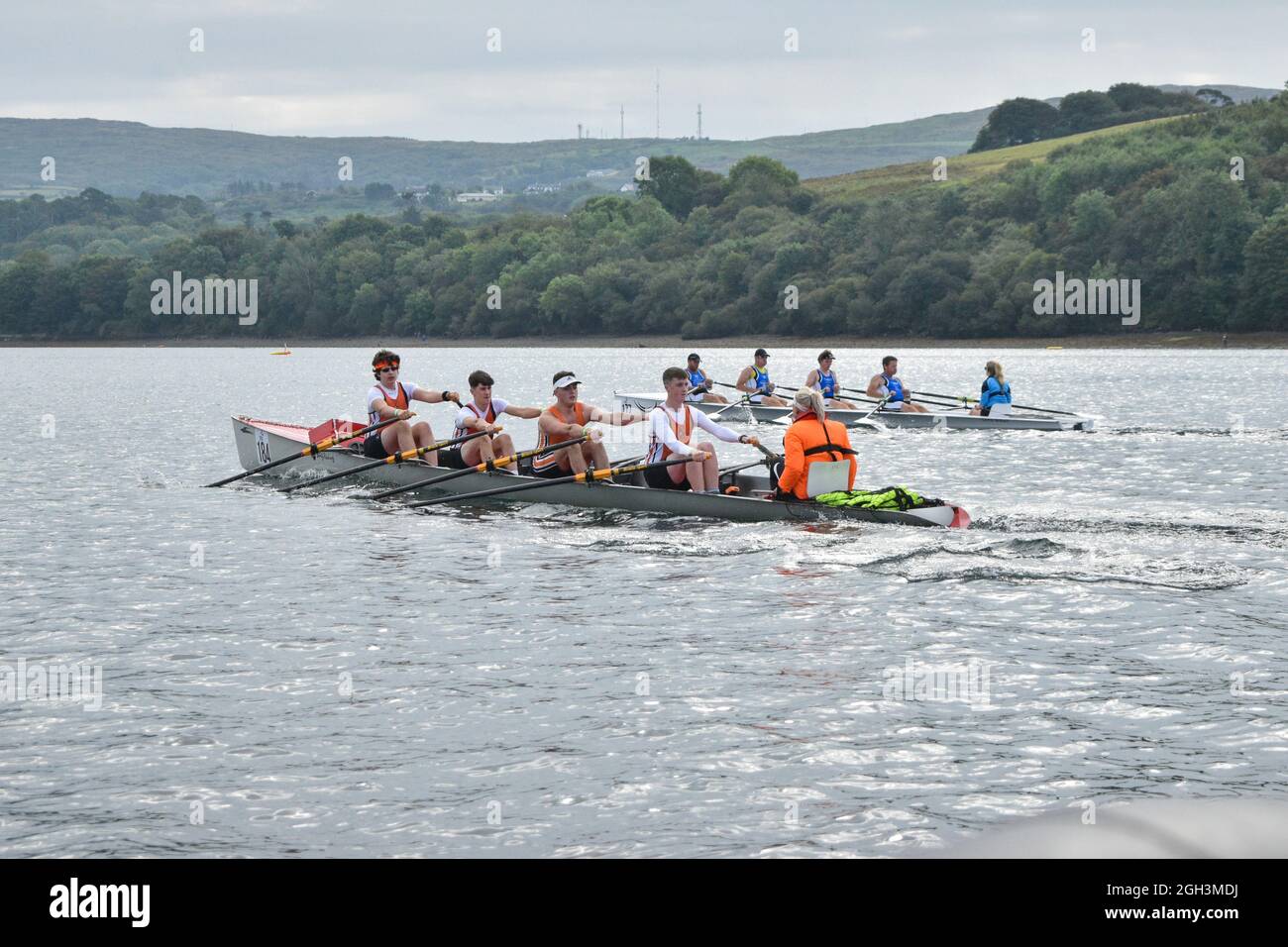 Bantry, West Cork, Irland. September 2021. Der Bantry Rowing Club veranstaltete an diesem Wochenende nationale Offshore-Rudermeisterschaften in Bantry. Kredit: Karlis Dzjamko/Alamy Live Nachrichten Stockfoto