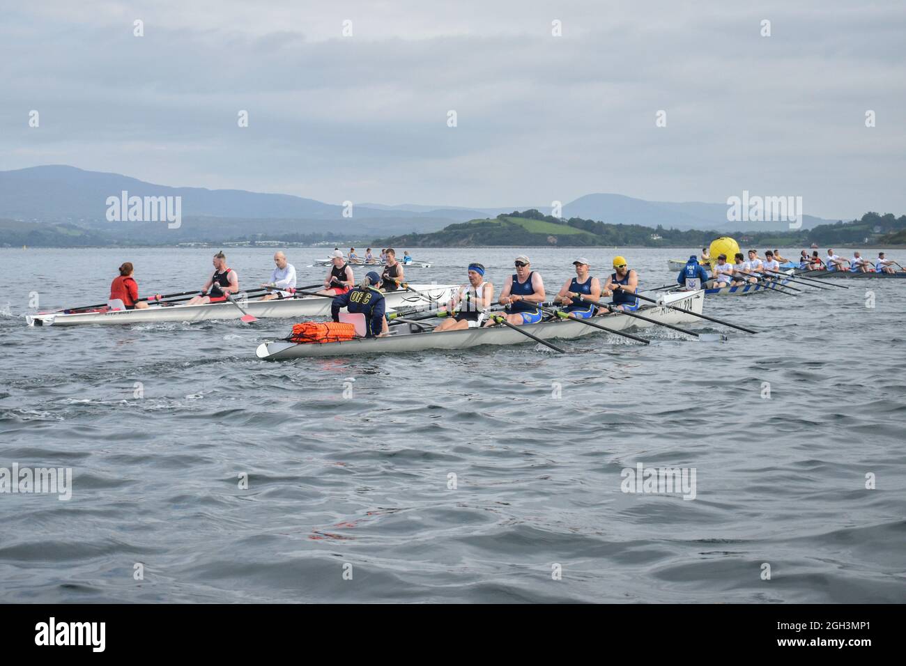 Bantry, West Cork, Irland. September 2021. Der Bantry Rowing Club veranstaltete an diesem Wochenende nationale Offshore-Rudermeisterschaften in Bantry. Kredit: Karlis Dzjamko/Alamy Live Nachrichten Stockfoto