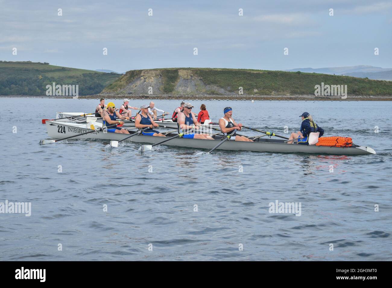 Bantry, West Cork, Irland. September 2021. Der Bantry Rowing Club veranstaltete an diesem Wochenende nationale Offshore-Rudermeisterschaften in Bantry. Kredit: Karlis Dzjamko/Alamy Live Nachrichten Stockfoto