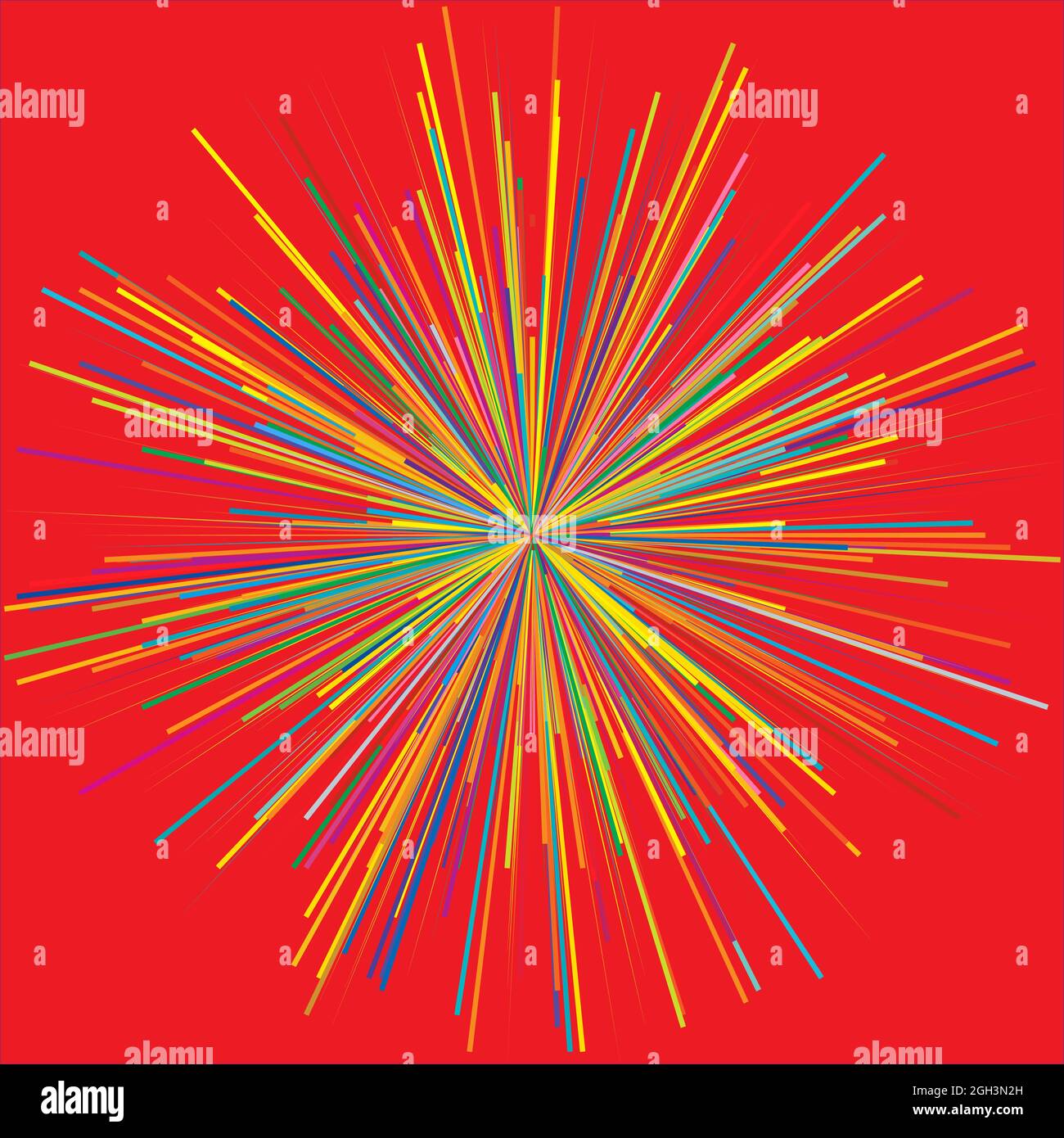 Radiale, strahlende dynamische Strahlen, Strahlungslinien. Starburst, Sunburst-Element. Glanz-, Glanz-Effekt. Glitzer, Glitzer, Glitzer, Glare-Design – Stock Vector illu Stock Vektor