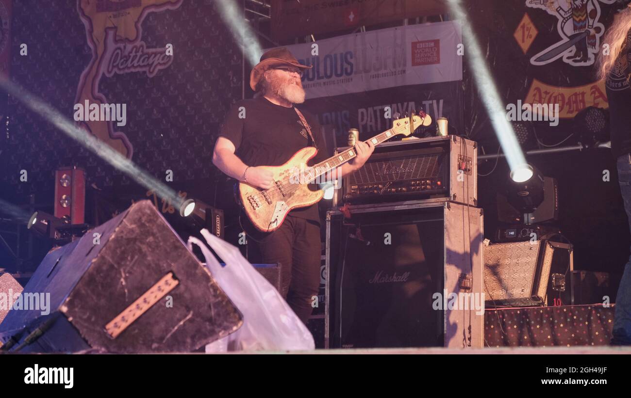 Mud Pie South Country Rock Band Burapa Bike Week Februar 2018 Pattaya Thailand Stockfoto