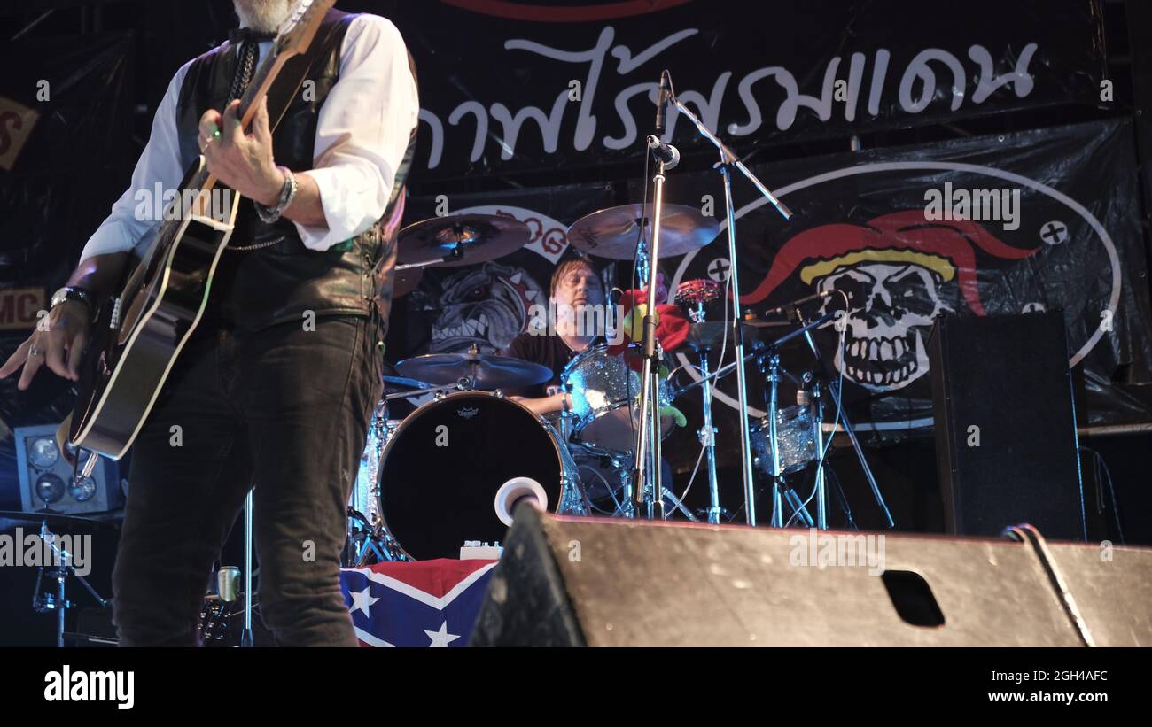 Mud Pie South Country Rock Band Burapa Bike Week Februar 2018 Pattaya Thailand Stockfoto