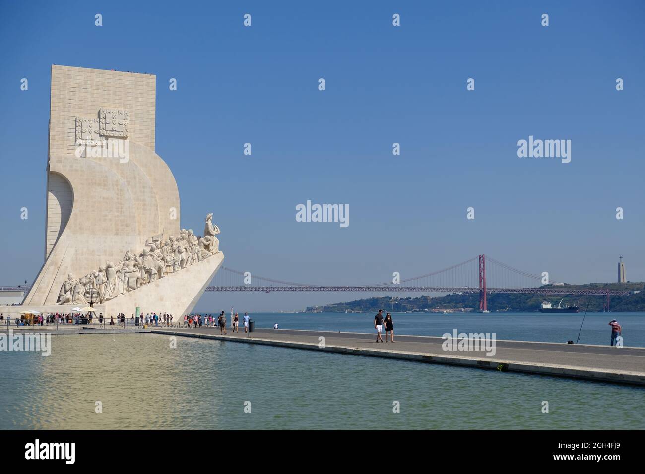 Portugal Lissabon - Padrao dos Descobrimentos Monument Zeitalter der Erforschung Stockfoto