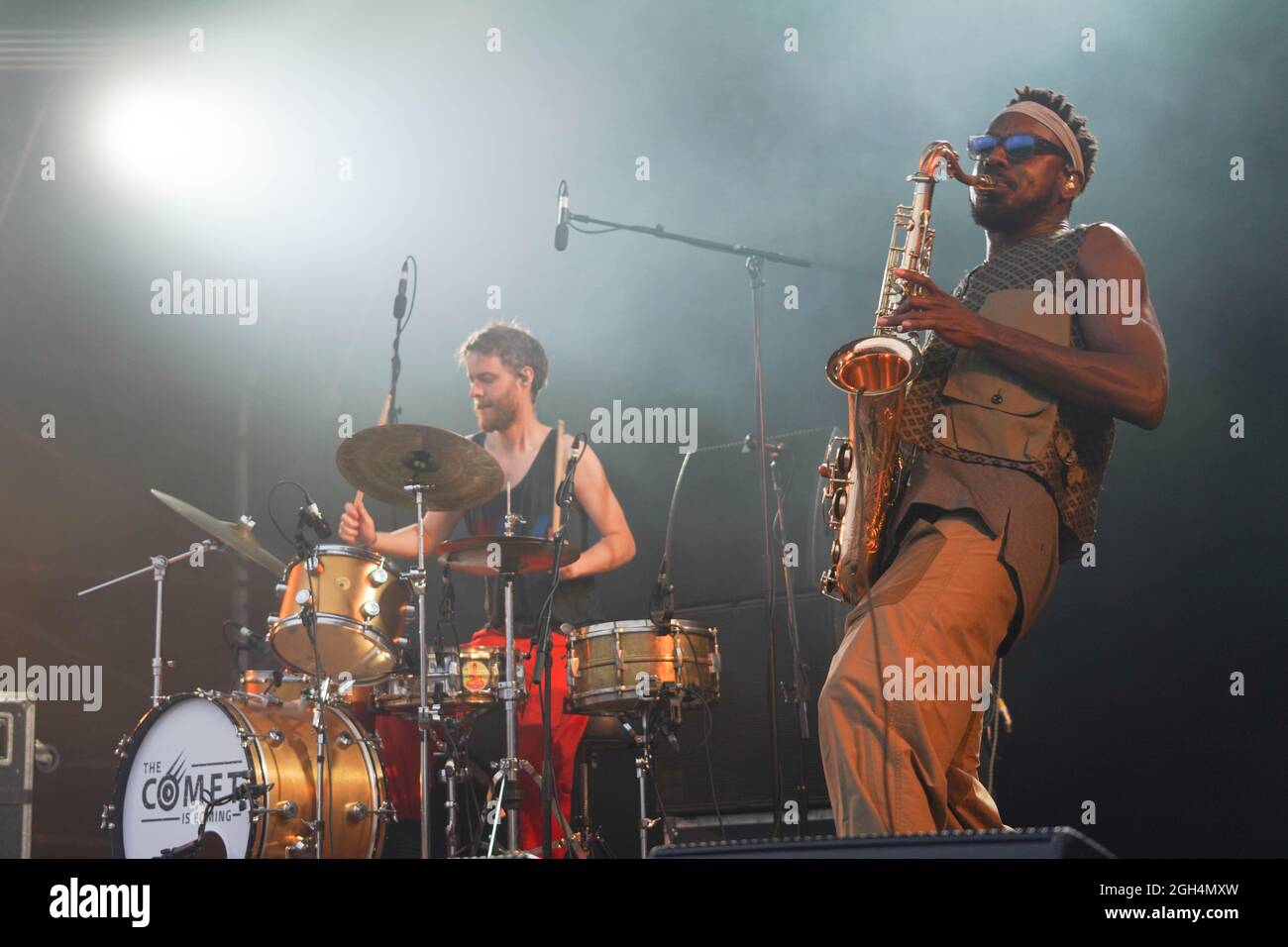 Dorset, Großbritannien. September 2021. Der Comet tritt am Ende des Road Festivals 2021 in den Larmer Tree Gardens in Dorset auf. Foto: Richard Gray/Alamy Stockfoto