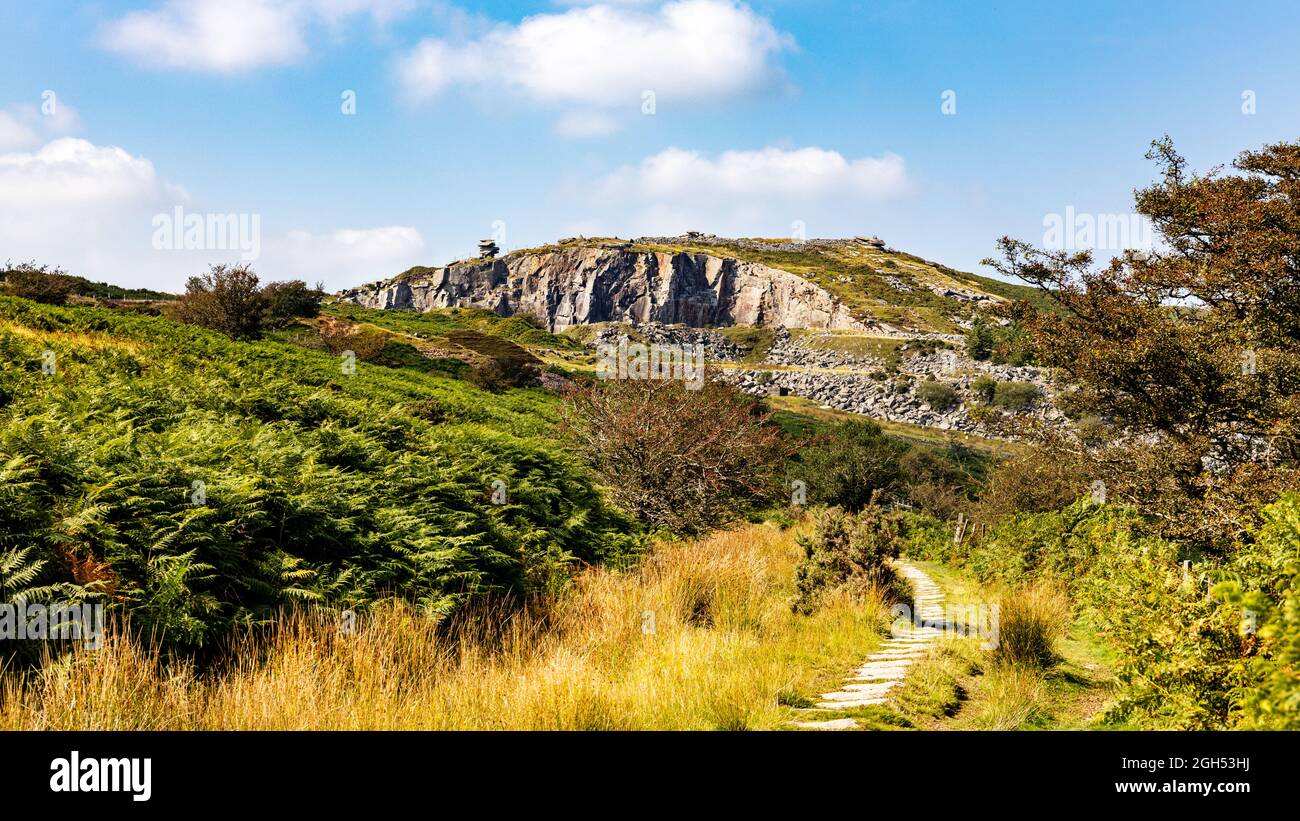 Stowes Hill Steinbruch Minions Bodmin Moor Cornwall Stockfoto