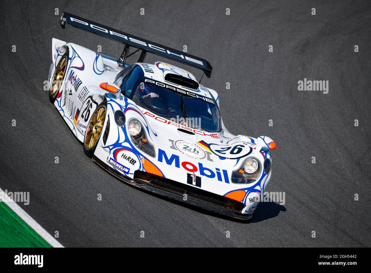 Zandvoort, Niederlande. September 2021. Porsche GT1 1998 Le Mans 24H-Sieger beim Formel 1 Heineken Dutch Grand Prix 2021, 13. Lauf der FIA Formel 1-Weltmeisterschaft 2021 vom 3. Bis 5. September 2021 auf dem Circuit Zandvoort, in Zandvoort, Niederlande Credit: Independent Photo Agency/Alamy Live News Stockfoto