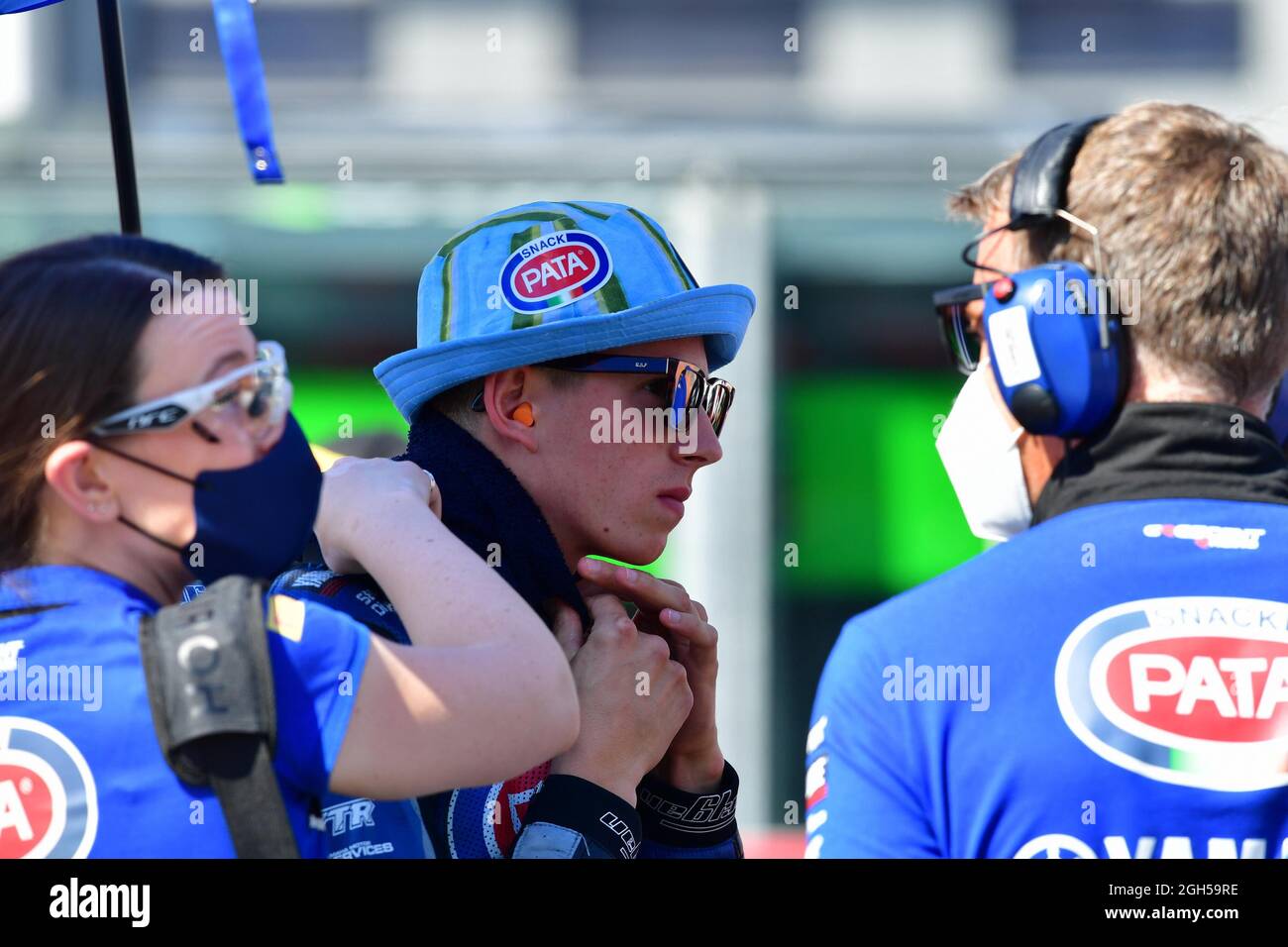 Magny-Cours Circuit, Magny-Cours, Frankreich, 05. September 2021, nr. 55 Andrea Locatelli während der Motul French Round - FIM Superbike World Championship 2021 - Race2 - World Superbike - SBK Stockfoto