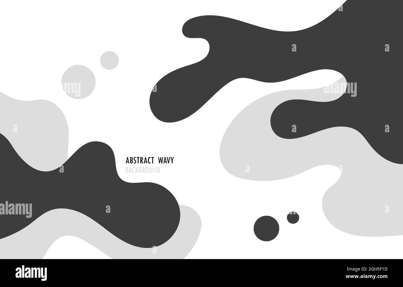 Abstraktes schwarz-weiß welliges Design der Vorlage Kunstwerk dekorativ. Überlappender Hintergrund für Stilvorlagen. Illustrationsvektor Stock Vektor