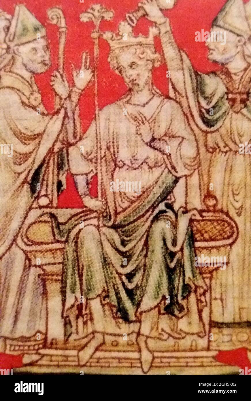 Ein Porträt von Richard I. oder Richard Löwenherz, der von 1189 bis 1199 König von England war Stockfoto