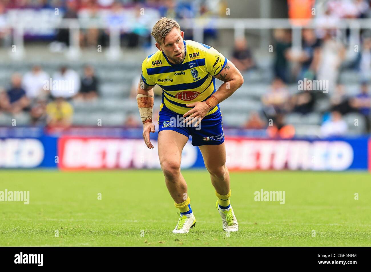 Mike Cooper (10) von Warrington Wolves während des Spiels in, am 9/5/2021. (Foto von Mark Cosgrove/News Images/Sipa USA) Quelle: SIPA USA/Alamy Live News Stockfoto