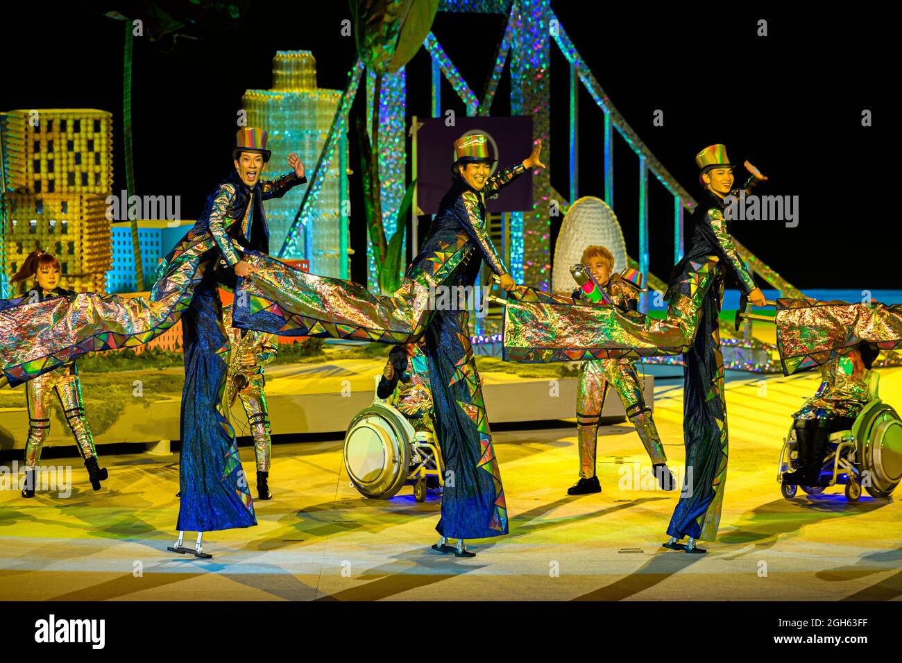 TOKIO, JAPAN. 05. Sep 2021. Während der Abschlussfeier - Tokyo 2020 Paralympische Spiele im Olympiastadion am Sonntag, 05. September 2021 in TOKIO, JAPAN. Kredit: Taka G Wu/Alamy Live Nachrichten Stockfoto