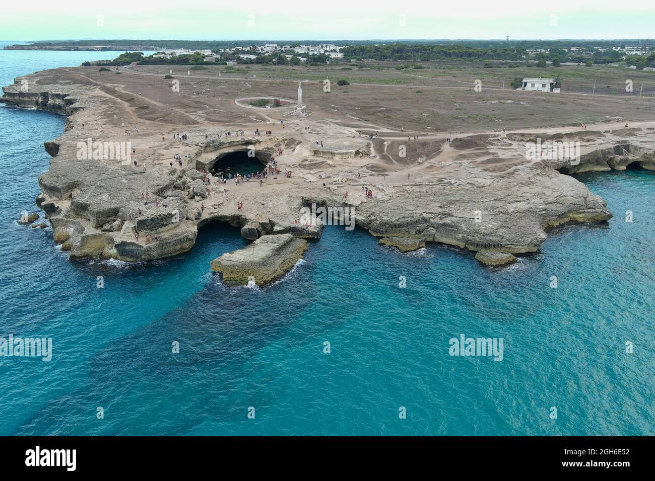 CI troviamo in Puglia di preciso a Roca, Anwesen 2021 Sole, Stute, buon cibo e buona gente Stockfoto