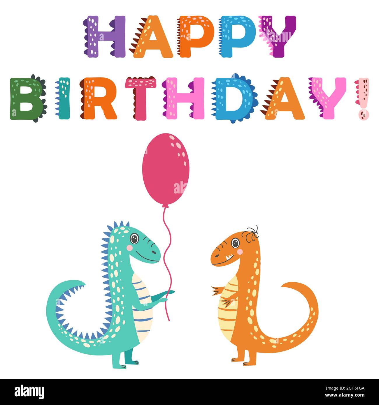 DinoParty. Dino Geburtstag. DinosaurierSchriftzug. Helle moderne