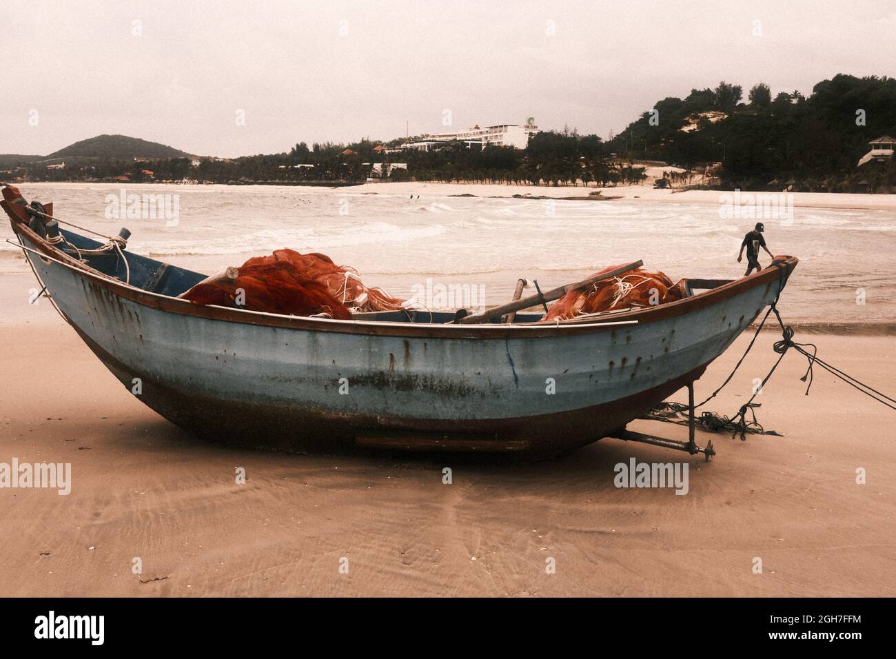 Fisher man's Home während einer Pandemie in Vietnam Stockfoto