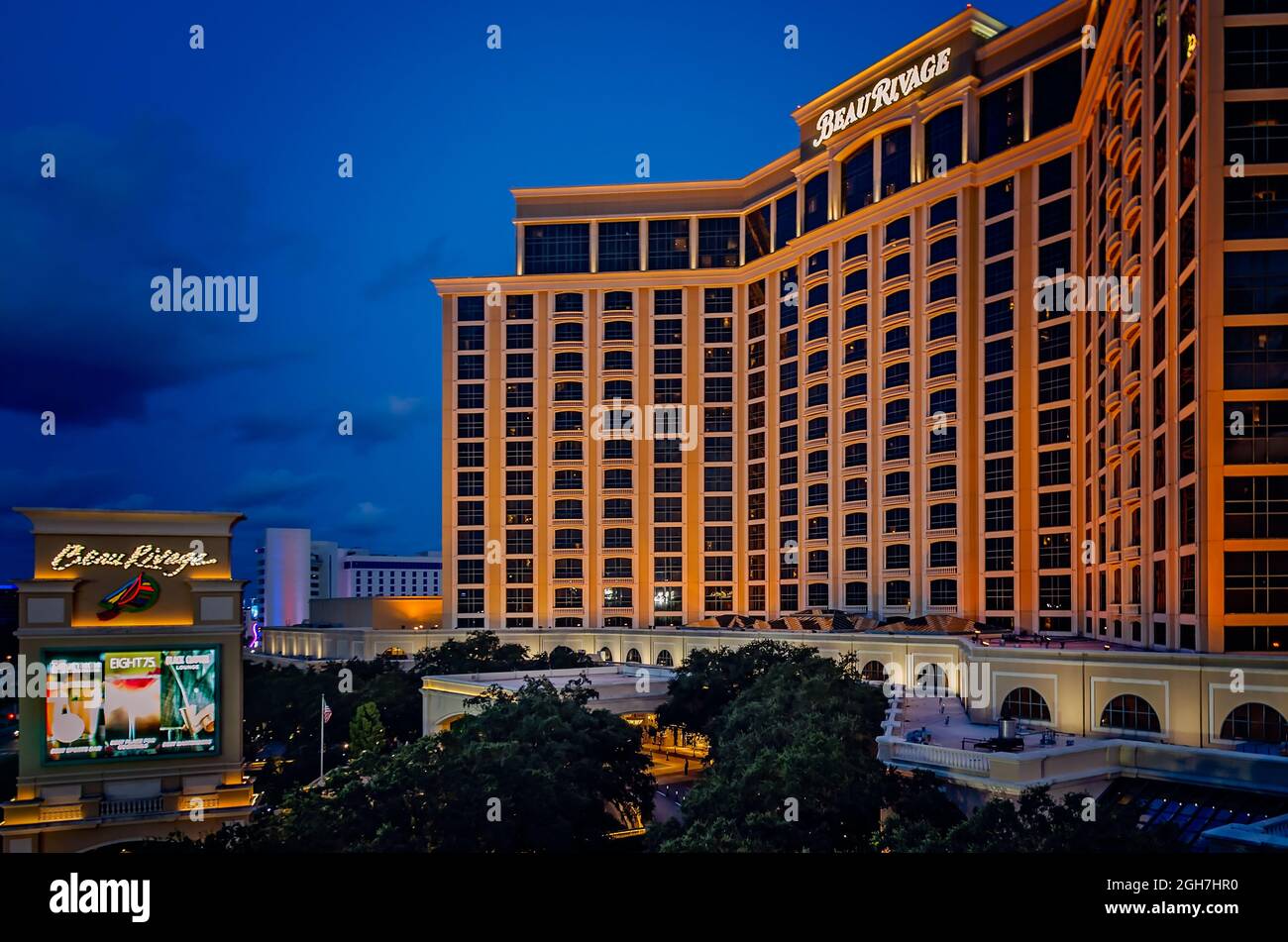 Das Beau Rivage Casino ist am 5. September 2021 in Biloxi, Mississippi, abgebildet. Beau Rivage gehört und wird von MGM Resorts International betrieben. Stockfoto
