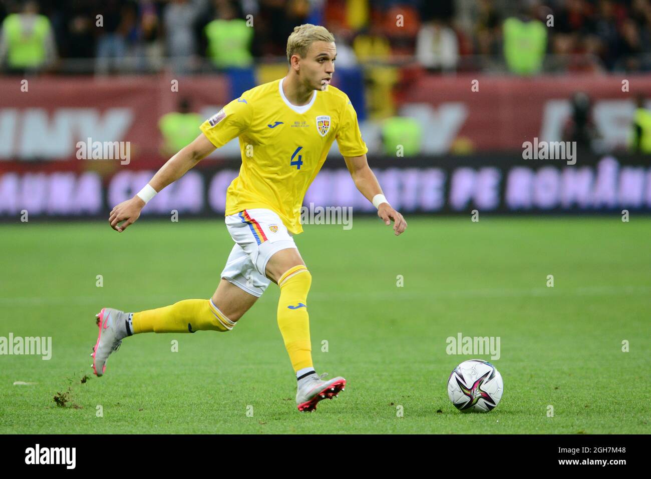 cristian Manea während Rumänien Liechtenstein, WM Qualifikationsspiel 05.09.2021, Bukarest Stockfoto