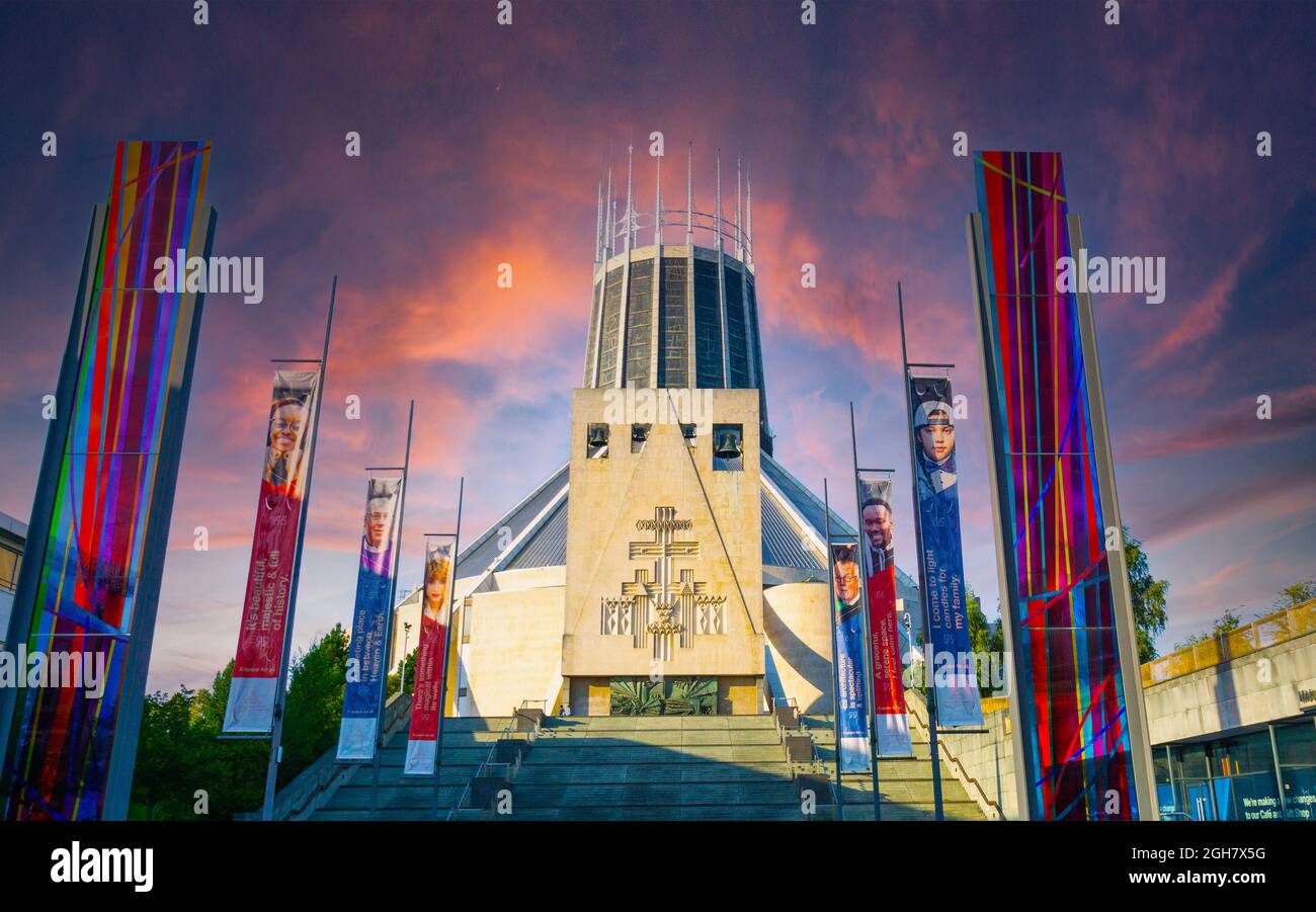 Metropolitan Cathedral of Christ the King in Liverpool (Paddy's Wigwam) Stockfoto