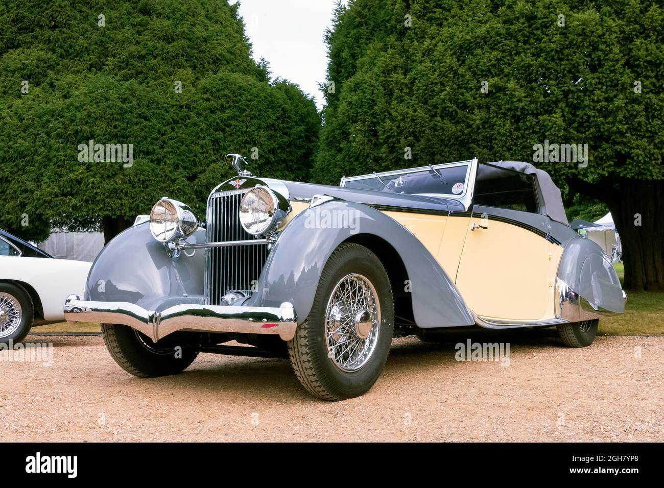 1935 Hispano-Suiza M-70 im Hampton Court Concours D' Elegance 2021 Stockfoto