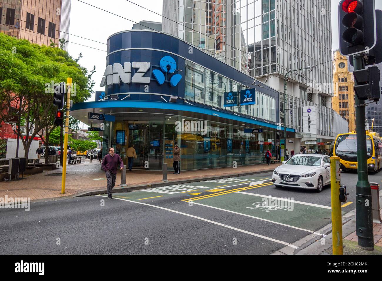 ANZ Bank Wellington Neuseeland Stockfoto