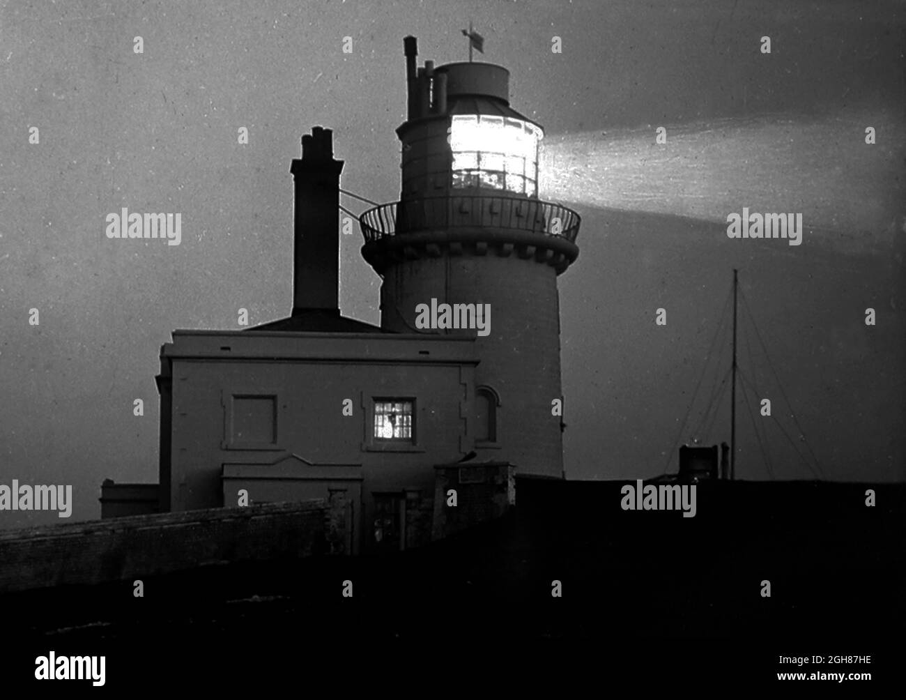 Belle Tout Lighthouse, Strandkopf, viktorianische Zeit Stockfoto