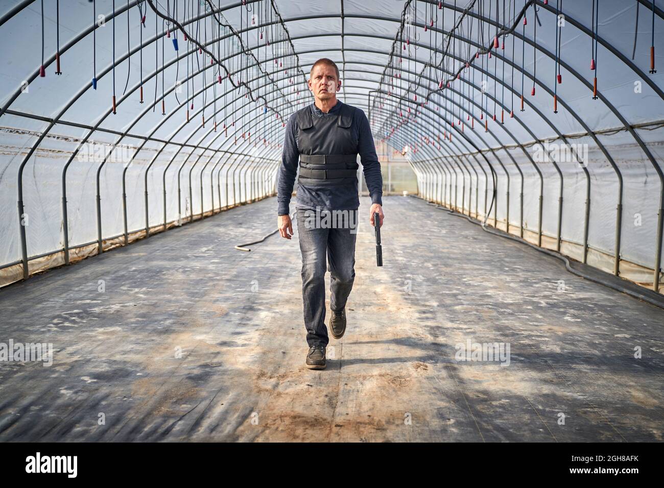 BARRY PEPPER im TRIGGERPUNKT (2021), Regie BRAD TURNER. Kredit: High Park Unterhaltung / Album Stockfoto