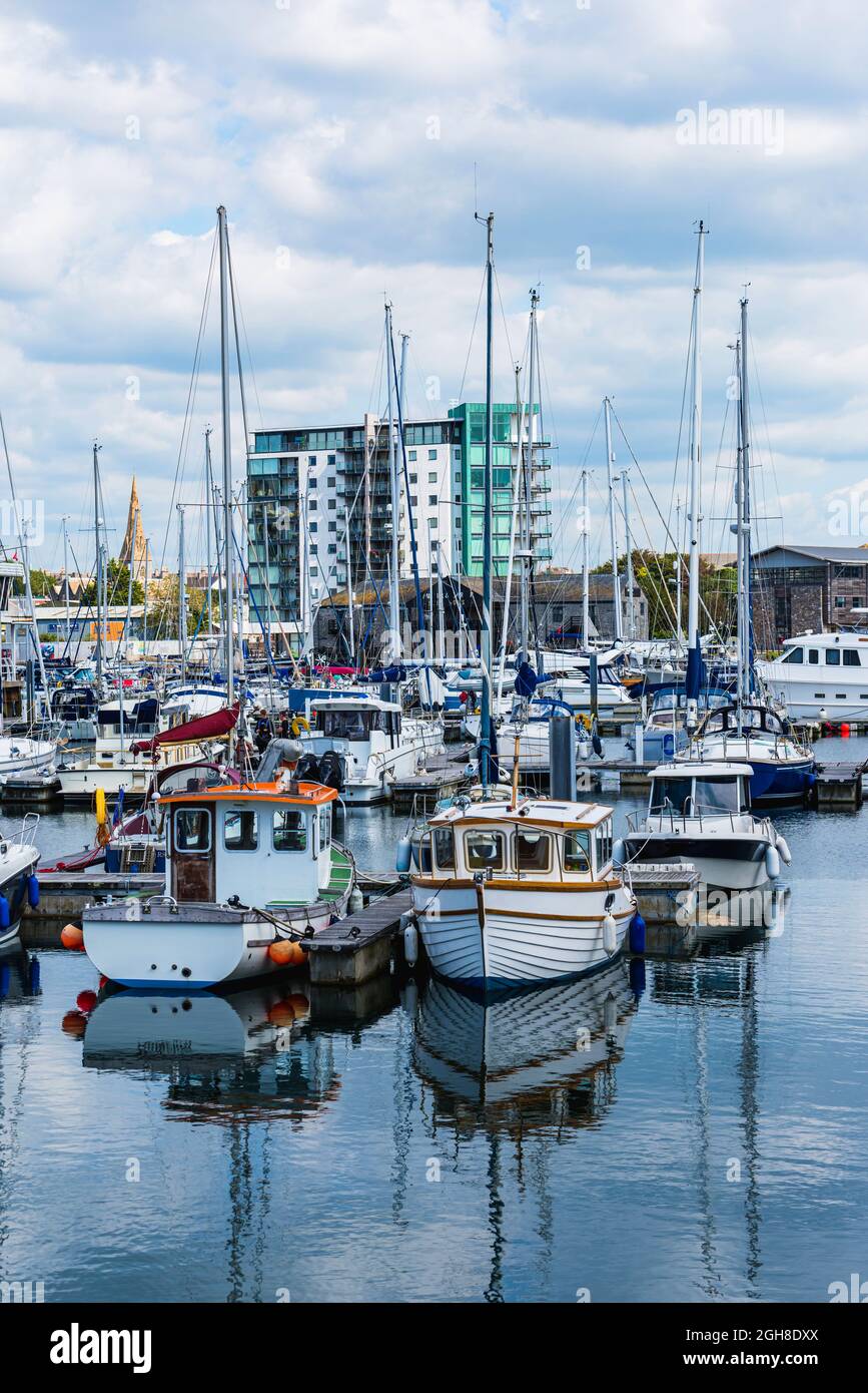 Sutton Harbour, Plymouth, Devon, England, Europa Stockfoto