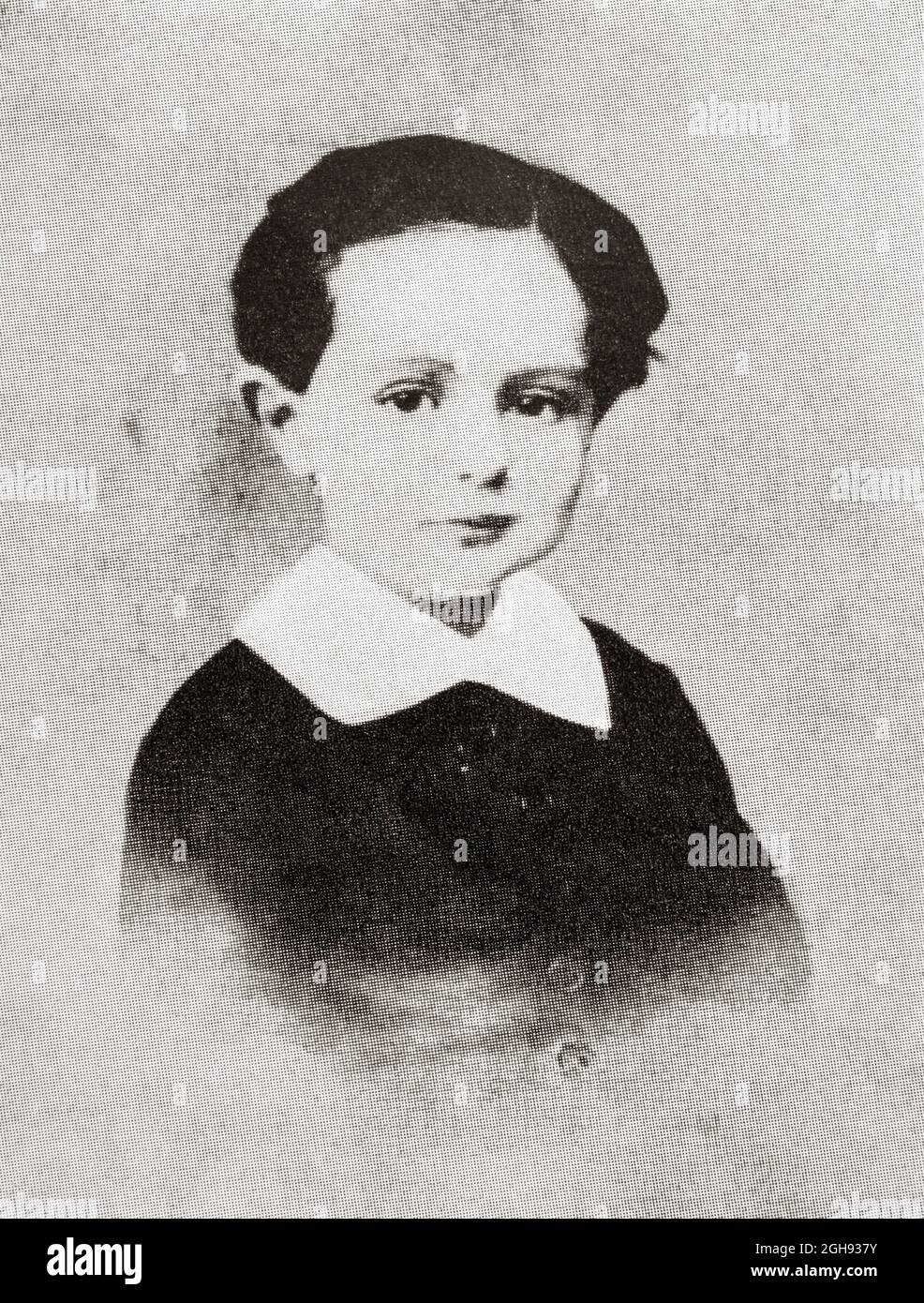 Henri Toulouse-Lautrec, 1864 - 1901, französischer Post-Impressionist-Künstler im Alter von 5 Jahren. Nach einer Arbeit eines nicht identifizierten Fotografen. Stockfoto