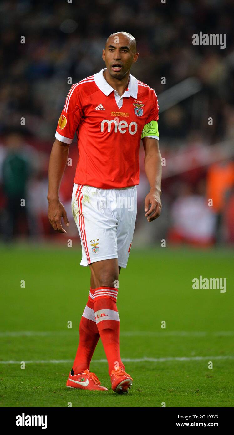 Luisao von SL Benfica während des UEFA Europa League Finales zwischen Benfica und Chelsea in der Amsterdam Arena in Amsterdam, Niederlande, am 15. Mai 2013. Bild Simon Bellis Stockfoto