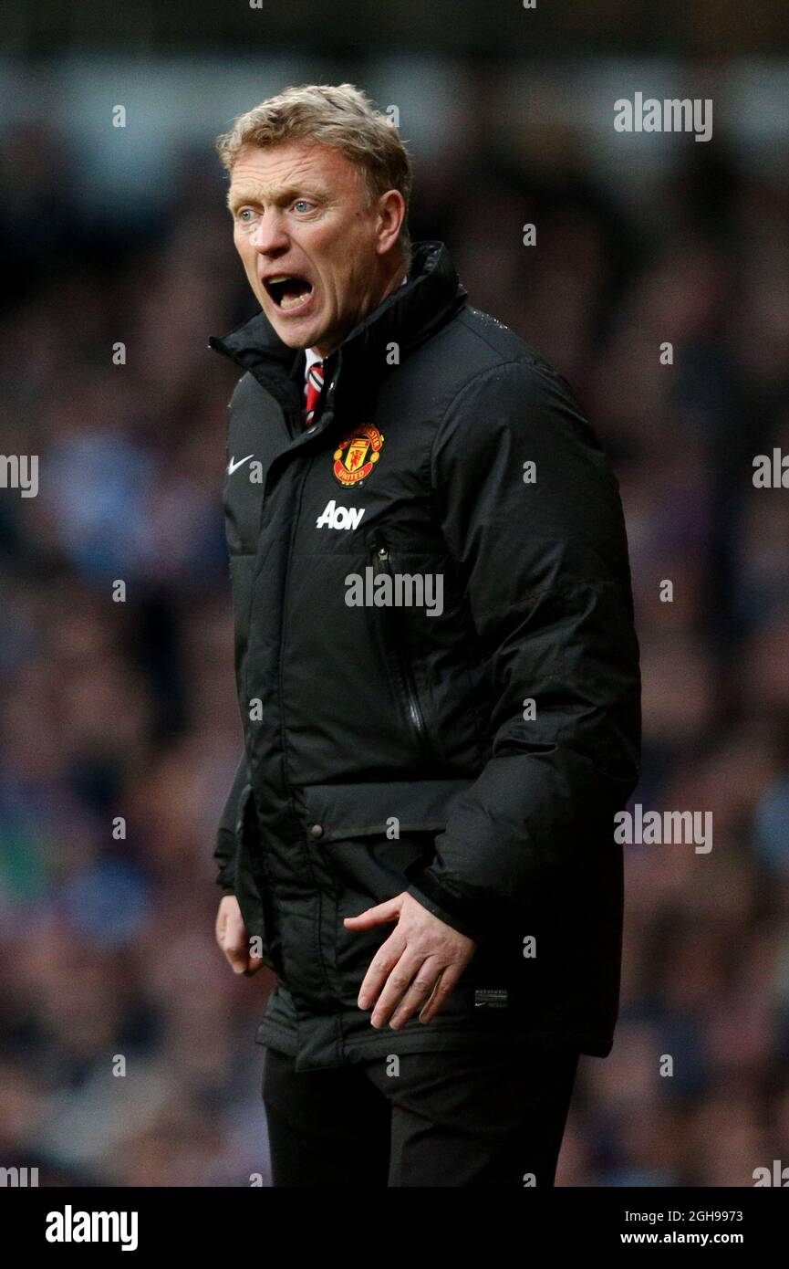 Manchester United Managerin David Moyes Tochter Lauren Auf Den Tribunen Stockfotografie Alamy
