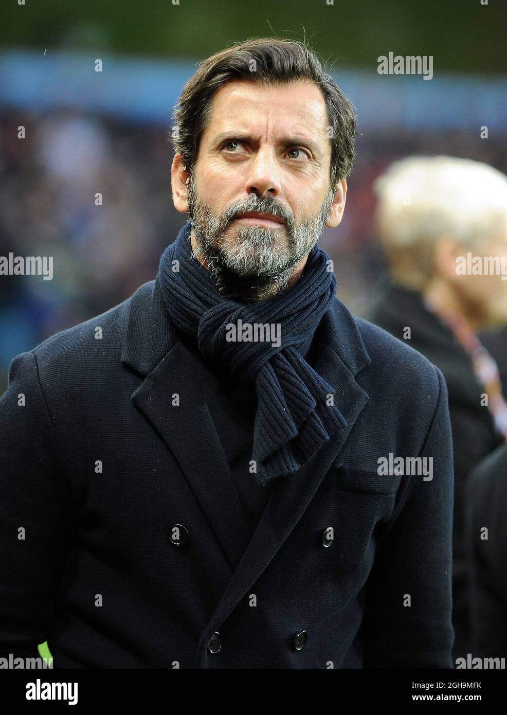 Bild #: 41385164 Nov. 28, 2015 - Birmingham, Großbritannien - Watford Manager Quique Flores.- Barclays Premier League - Aston Villa vs Watford - Villa Park - Birmingham - England - 28. November 2015 - Robin Parker Stockfoto