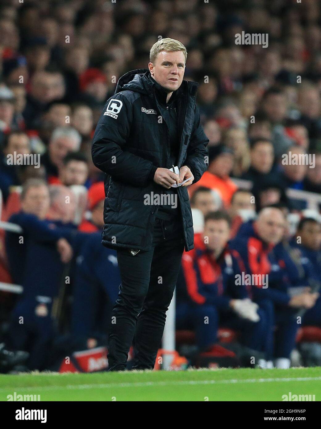Bild #: 41635555 Dec 28, 2015 - London, Vereinigtes Königreich - Bournemouth's Eddie Howe in Aktion..Barclays Premier League- Arsenal vs AFC Bournemouth - Emirates Stadium - England - 28. Dezember 2015 Stockfoto