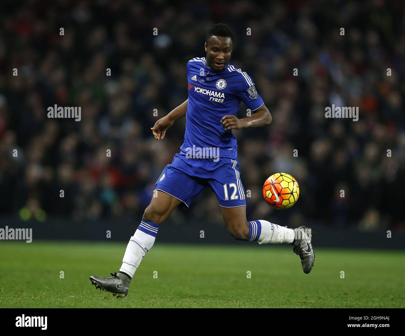 Bild #: 41635936 Dec 28, 2015 - Manchester, Vereinigtes Königreich - Mikel John Obi of Chelsea - English Premier League - Manchester Utd vs Chelsea - Old Trafford Stadium - Manchester - England - 28. Dezember 2015 Stockfoto