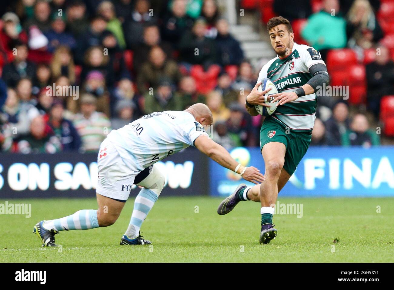 LeicesterÕs Peter Betham während des Halbfinales des European Rugby Champions Cup 2016 auf dem City Ground, Nottingham. Bildnachweis sollte lauten: Charlie Forgham-Bailey/Sportimage via PA Images Stockfoto