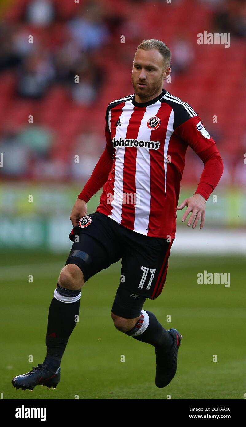 Matt Done von Sheffield Utd während des Sky Bet EFL League One Matches im Bramall Lane Stadium, Sheffield. Bilddatum: 16. August 2016. PIC Simon Bellis/Sportimage über PA Images Stockfoto